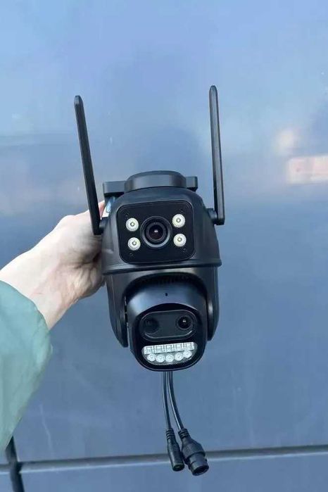 Камера з зумом Х8 8мп бінокулярна відеоспостереження вулична, WIFI IP