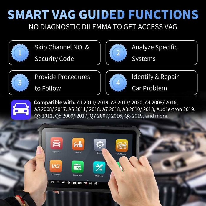 Autel OTOFIX D1 MAX 2 Máq Diagnóstico OBD Codificação 40 Funções NOVO