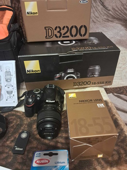 Aparat Nikon D3200  - kompletny zestaw