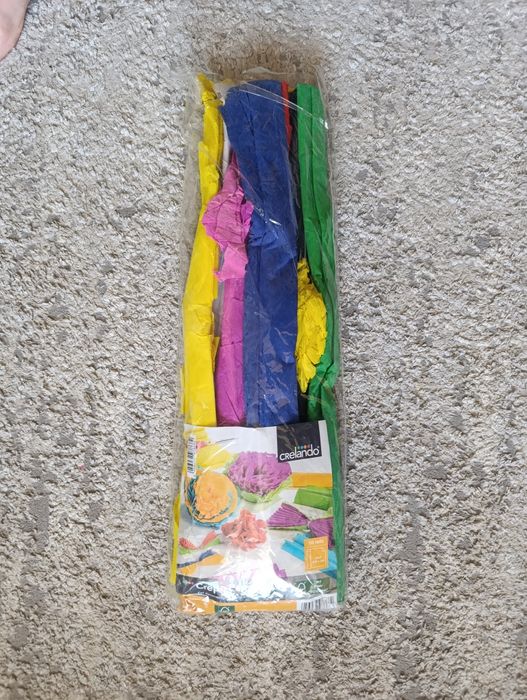 Гофрована бумага для декору