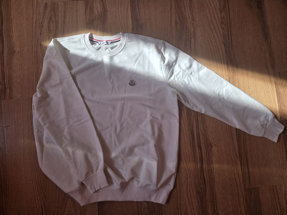 Cienka Bluza Moncler Biala Rozmiar 3XL