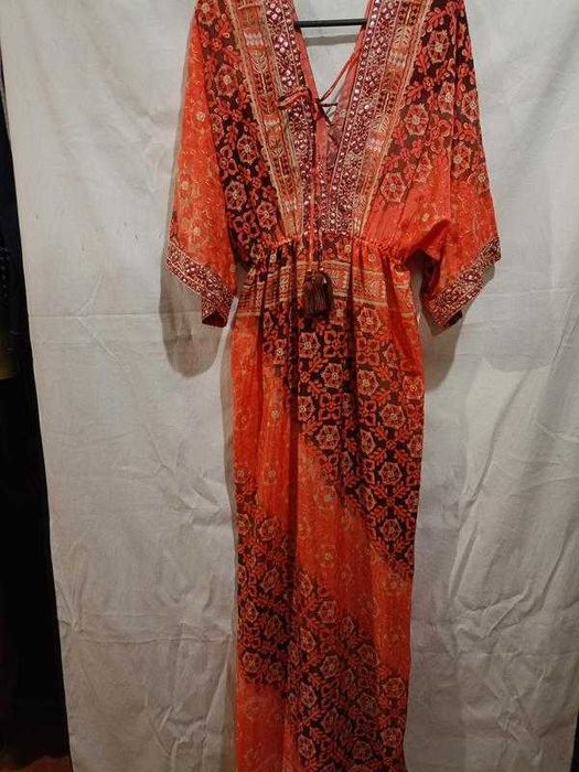 Розкішна пляжна шовкова сукня максі Bigg Bull by Blue Hills