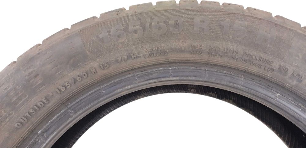 4x 165/60 R15 Continental EC5 opony letnie 6 mm / 3221 montaż kurier