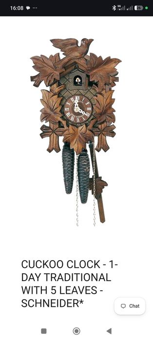 Relógio de parede novo (Handmade in the Black Forest, Germany by Schneider)