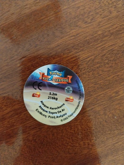 Lugia 249, Pokémon Tazos League, raro, edição limitada, vintage