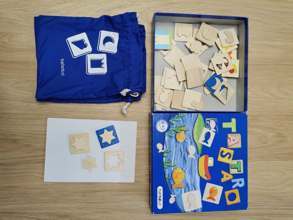 zestaw drewnianych gier dla dzieci - Beleduc Goki