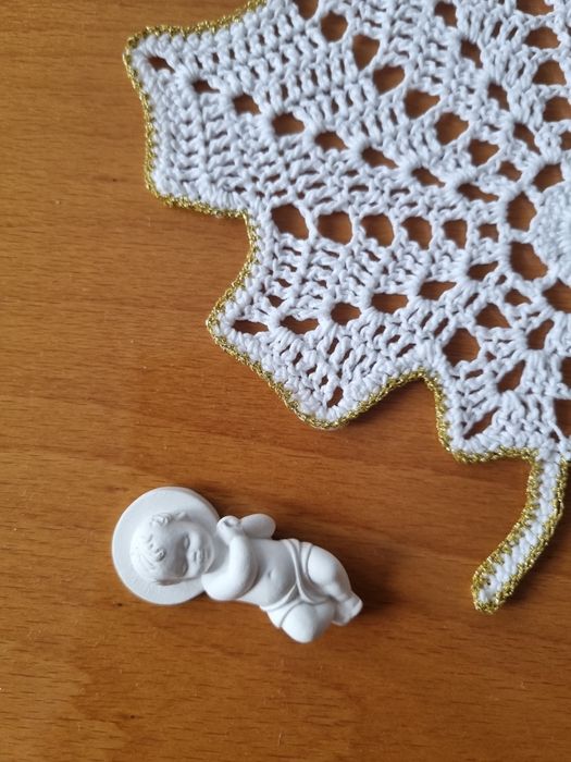 Serwetka świąteczna liść podkładka pod filiżankę