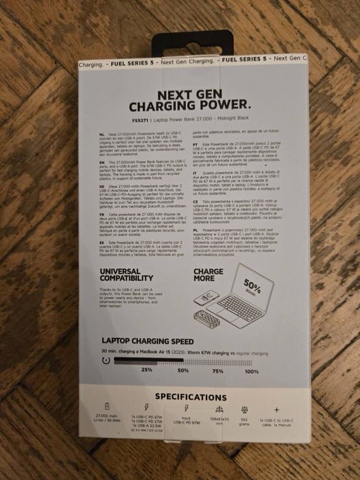 Пауэрбанк УМБ Xtorm 20000 mAh 2 x USB-C PD 67 W Black (8718182277609)