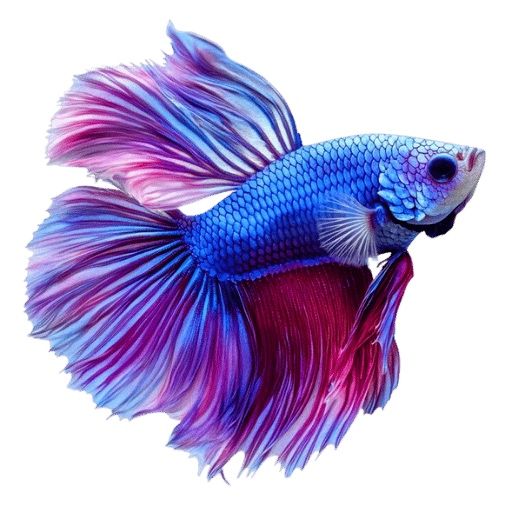 Bojownik samiec ryba akwariowa różne kolory niebieski czerwony żółty