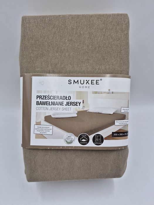 Prześcieradło bawełniane 200x200x25 cm