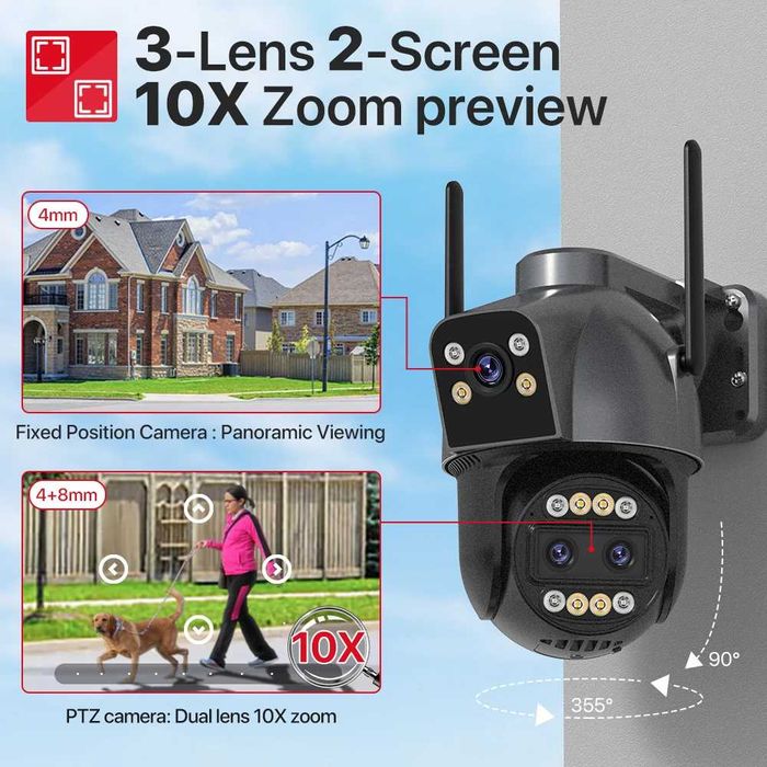 Dwukierunkowa kamera 4K 4G WI-FI