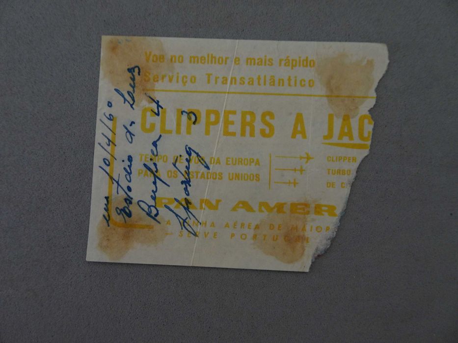 Bilhete de futebol Benfica Sporting 10 abril 1960