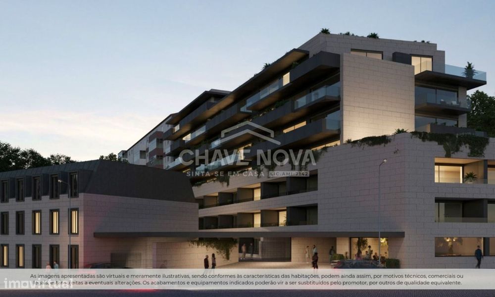 T0 evolutivo ("T1") em construção, junto Metro Av. Republica V.N. Gaia