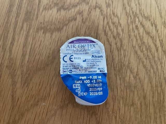 Soczewki AIR Optix Multifocal Hydra Glyde Alcon -9,0/ADD +2,5