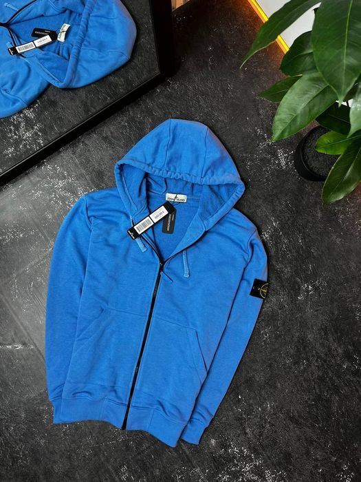 ‼️Зіп Худі STONE ISLAND! Cotton Fleece ZIP HOODIE! Кофта Stone Island