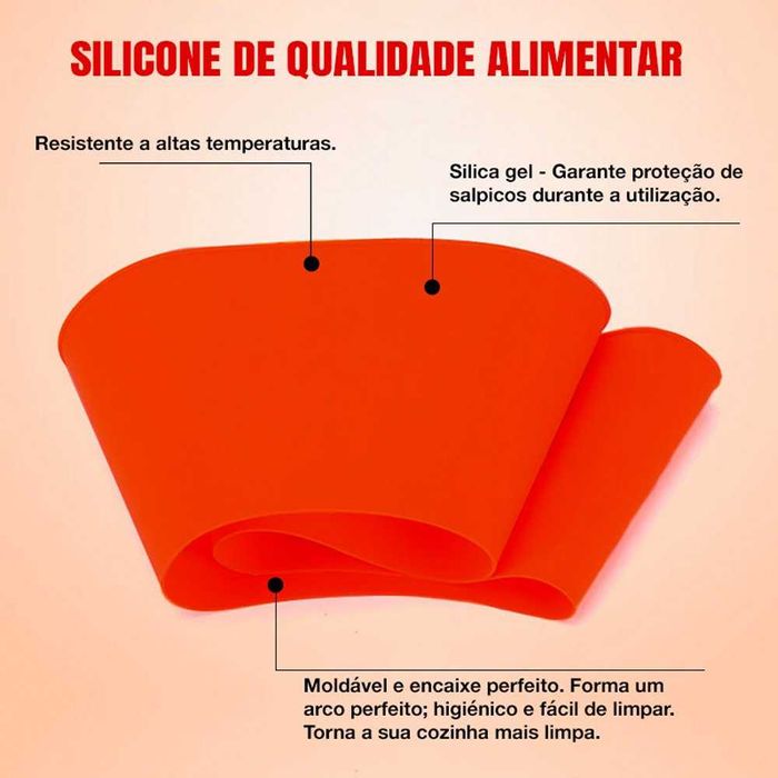 Protetor de Salpicos Silicone NOVO