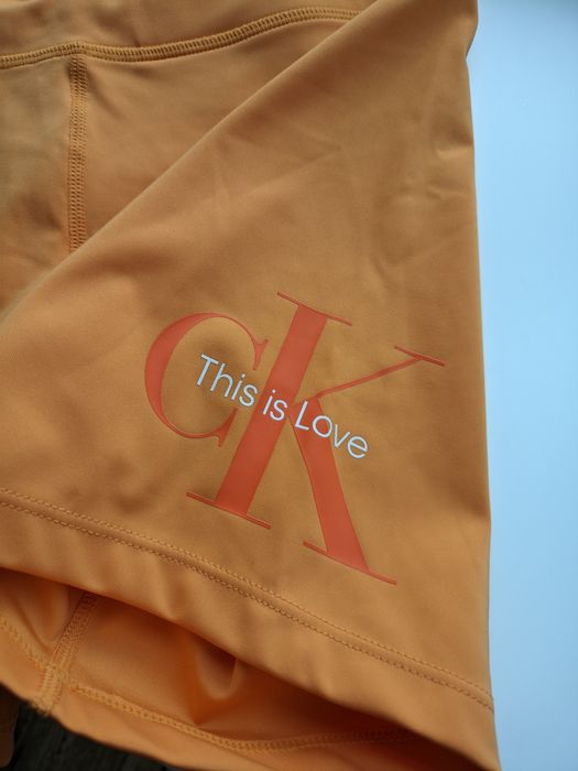 Calvin Klein Jeans велосипедки спортивні шорти жіночі помаранчеві 36