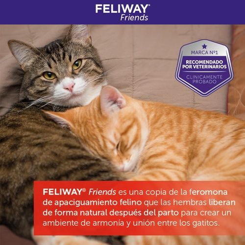 Difusor + 3 recargas Feliway Friends - Happy Cats (Conflitos gatos)