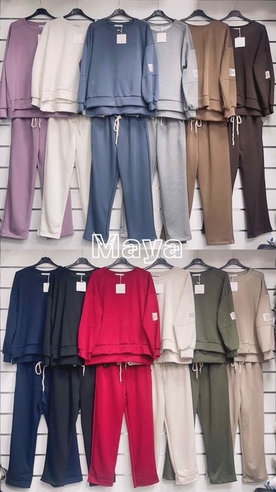 Komplet oversize, gładki