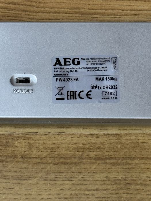 AEG Balança Inteligente