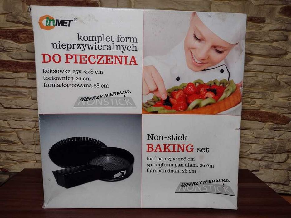 *_* Komplet Form do Pieczenia 3 sztuki Non Stick, nowe