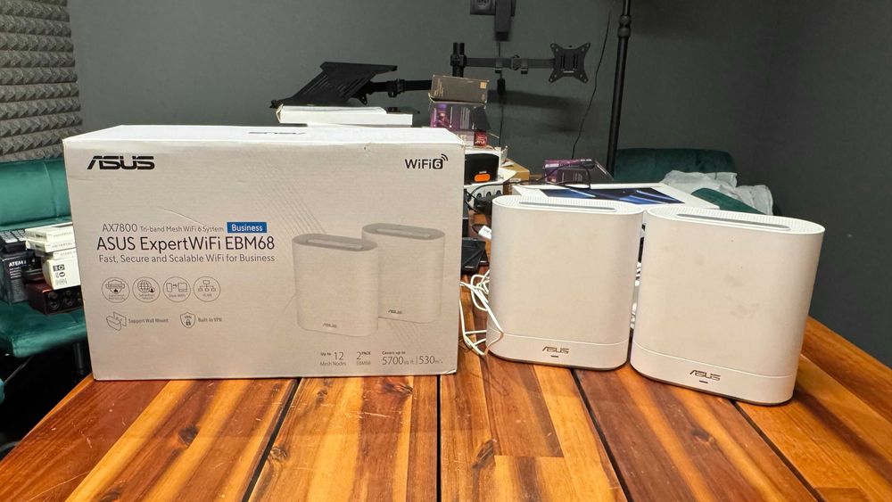 ASUS ExpertWiFi EBM68 2-pack Mesh WiFi 6 AX7800 – nowy