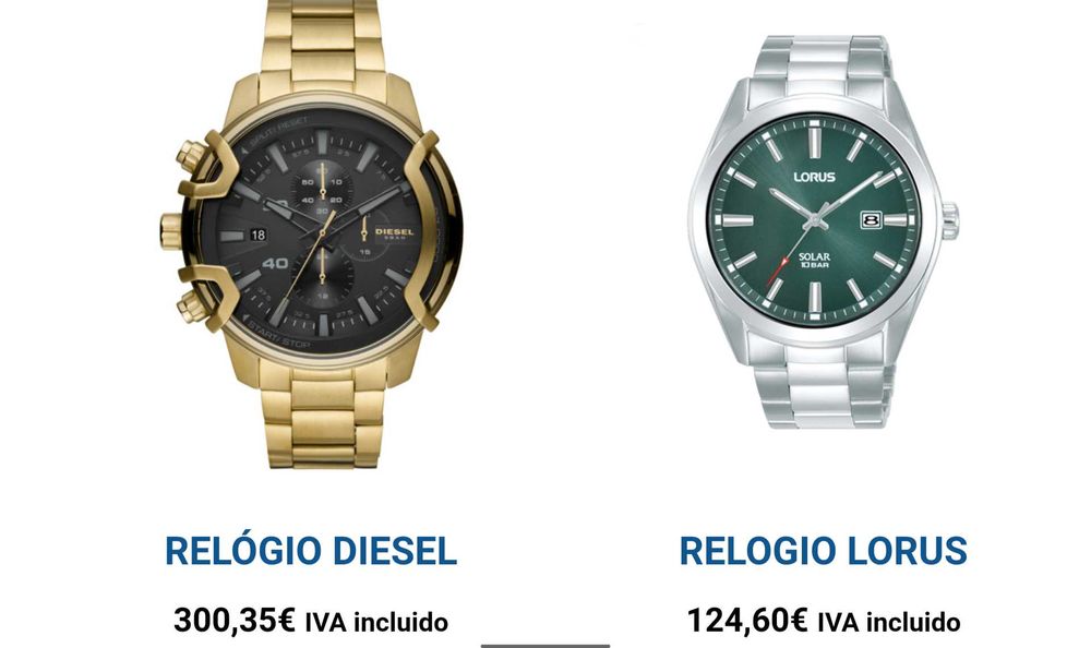 Relógio Lorus solar