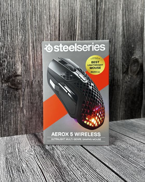 Мышь SteelSeries Aerox 5 Wireless/Bluetooth/USB Black