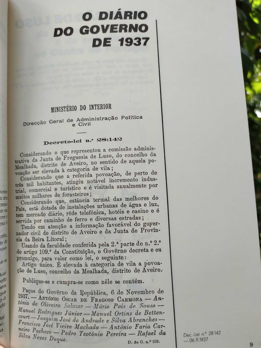 Luso no tempo e na história - 1937 a 1987