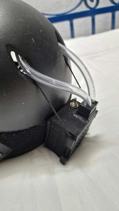 Capacete tático Emerson Fast BJ preto + máscara de rede + sistema anti-fog