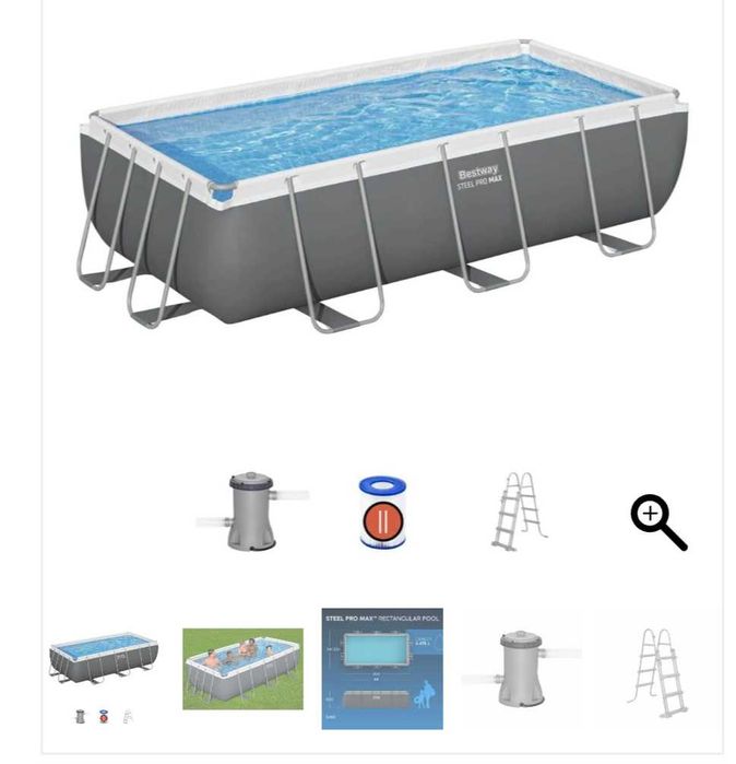 Piscina BESTWAY Retangular 404 X 201 X 100 cm