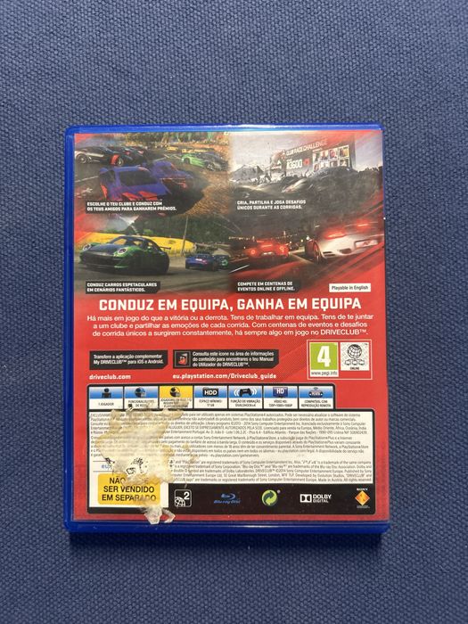 Ps4 - jogo Driveclub