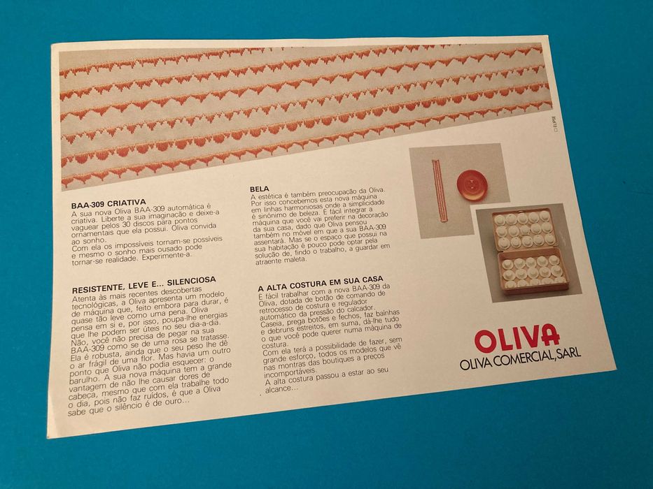 Lote Publicidade da marca Oliva Antiga
