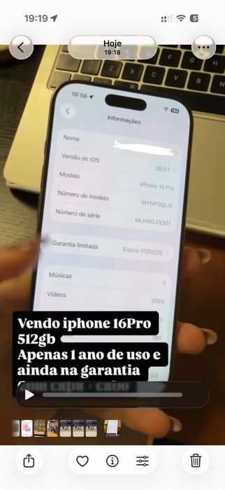 Iphone 16 Pro 512gb Branco
