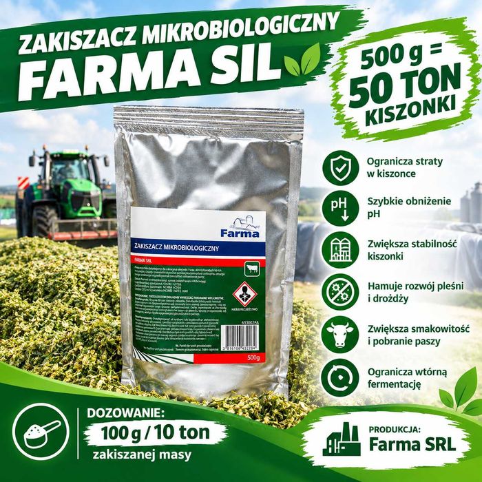 Zakiszacz mikrobiologiczny Farma Sil 500g na 50t