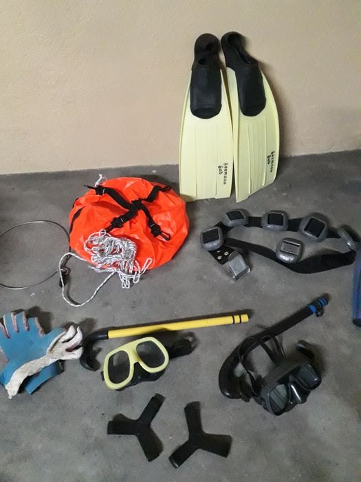 Material acessorios de margulho (Ler anuncio)