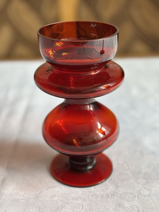 Swiecznik Z Horbowy Sudety wazon prl szkło prl