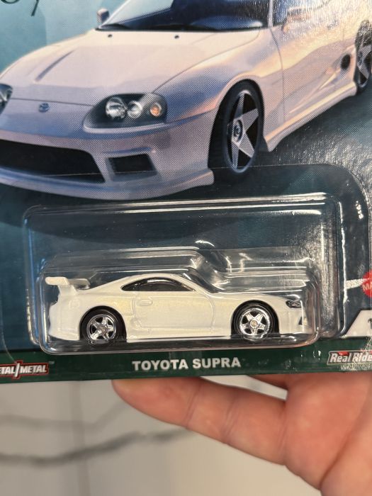 Hot Wheels Premium Toyota Supra biała Fast & Furious unikat 2022 RealR
