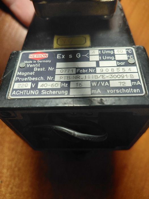 Электромагнитный клапан HERION