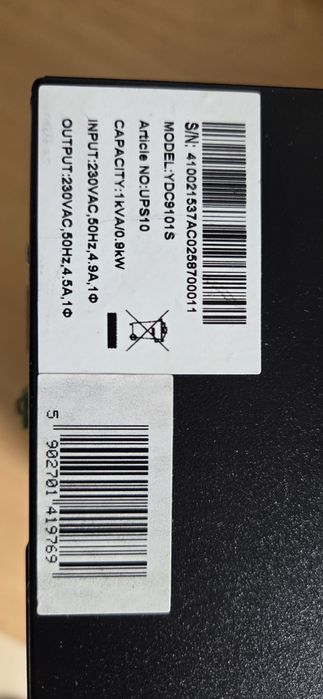 Ups Green Cell Zasilacz Awaryjny 1000VA 900W ONLINE