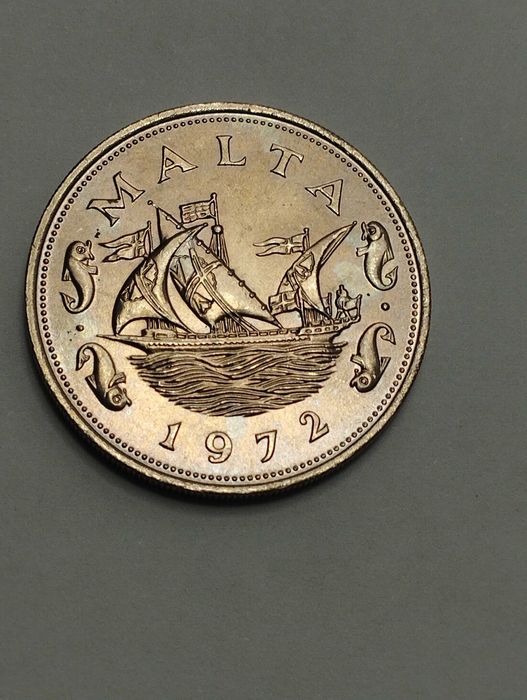 Sprzedam monetę Malta 10 centów 1972r. idealny stan z pięknym blaskiem