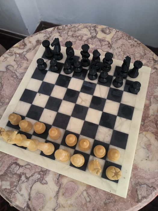 Jogo xadrez alabastro