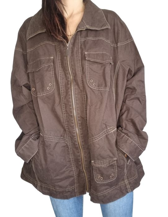 Brązowa kurtka Ulla popken Rozmiar 50/52   #ullapopken