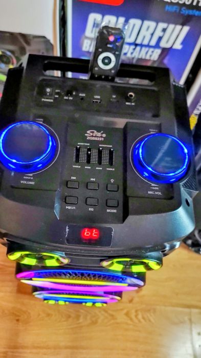 Караоке акустики SinG82(Bluetooth,USB,SD,FM, пультДУ) 2безпроводных ми