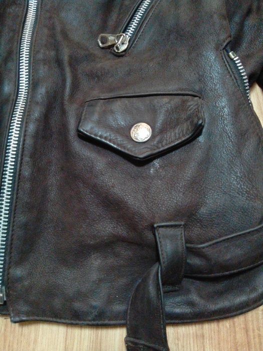 Vera Pelle Итальянская Винтажная Кожаная Косуха толстая кожа