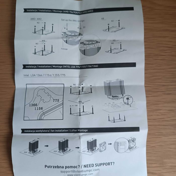 Chłodzenie CPU SILENTIUMPC Fortis HE1225 wieża AMD i INTEL + Gratis