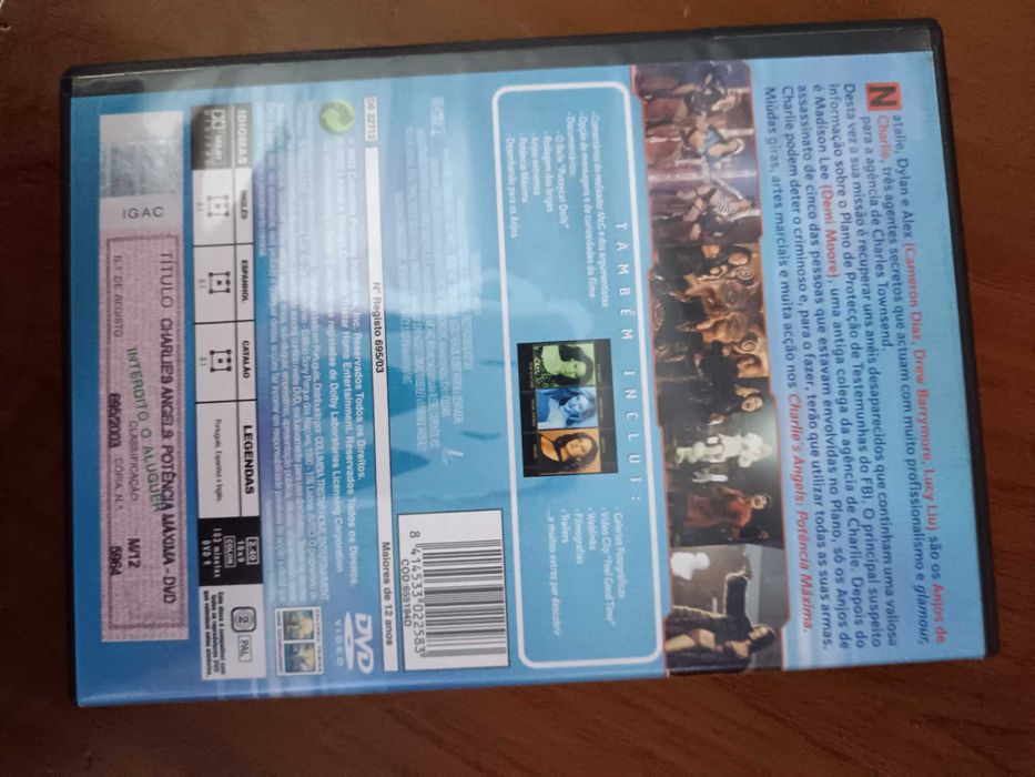 filme dvd original - charlie angels - potencia máxima