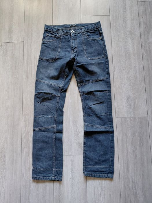 Nowe spodnie jeansy 158 granatowe
