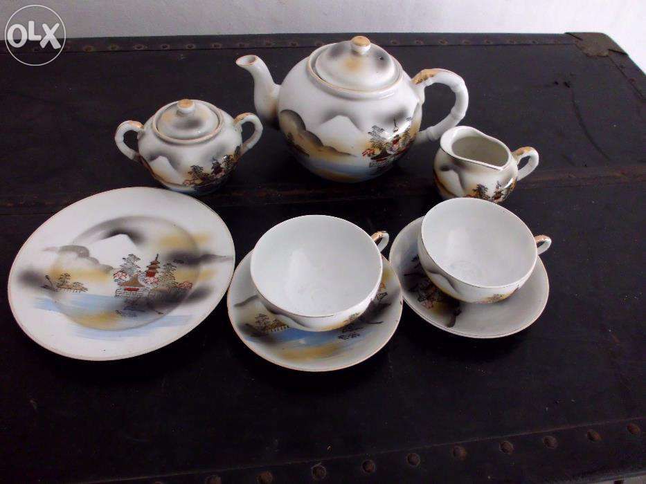 Serviço de chá Chinês genuíno antigo