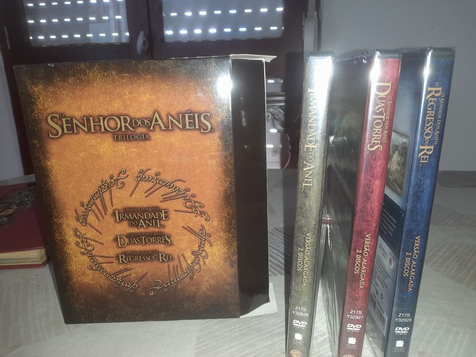 Conjunto dvd senhor dos aneis trilogia